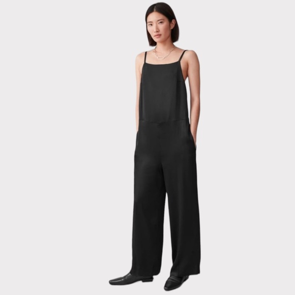 COS - Double Strap Slouchy Jumpsuit - Black - Size 12 - Picture 2 of 12